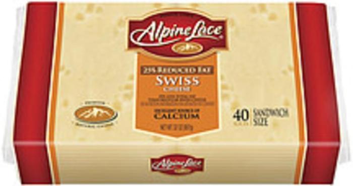 Alpine lace swiss cheese nutrition