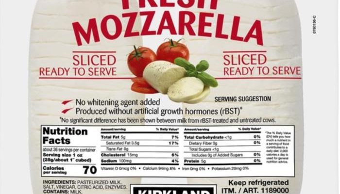 Nutrition Facts of Mozzarella Cheese A Comprehensive Guide