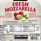 Nutrition facts of mozzarella cheese