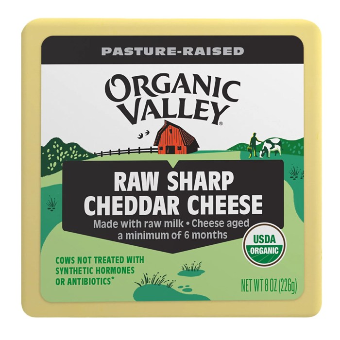 Organic valley cheese stick nutrition