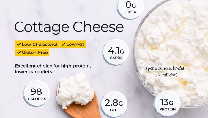 1/2 c Cottage Cheese Nutrition Facts