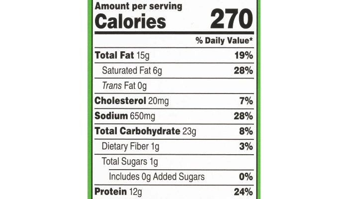 Mozzarella Cheese Sticks Nutrition Facts