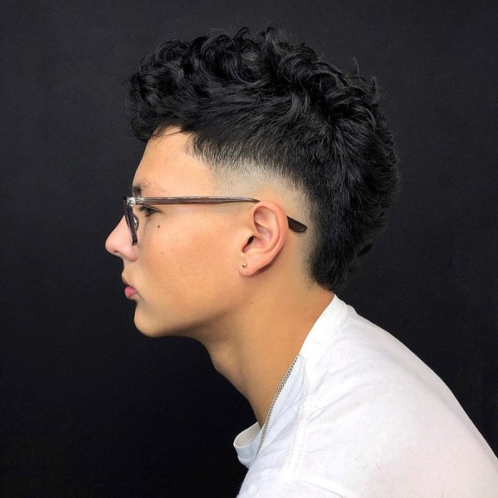 Mohawk hairstyle curly hair