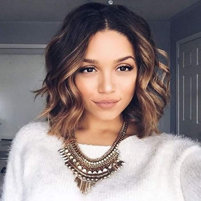 Wavy short hair hairstyles haircuts curly balayage styles bob highlights color ladies brunette long two day wedding choose board