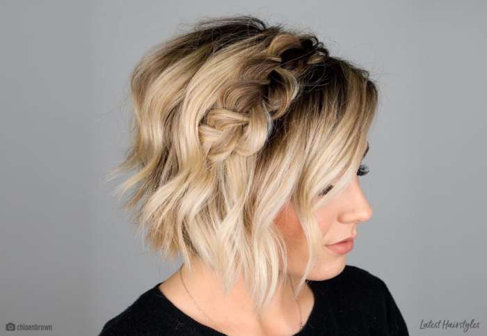 Braid hairstyles for short hair