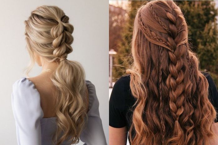 French plait hairstyles for long hair