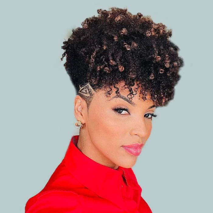 Short natural afro tapered hairstyle haircut therighthairstyles twa bob