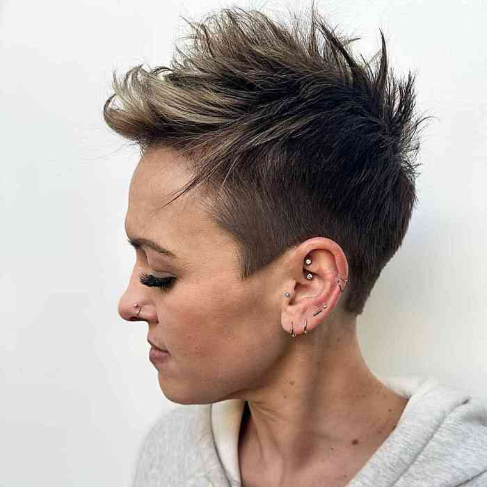 Punk hairstyles for short hair