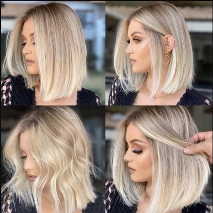 2022 thin cheveux razored coiffure haircut lob layered carre haarfarben carré haare lengths frizura gestufter parted angled frisuren layers choppy