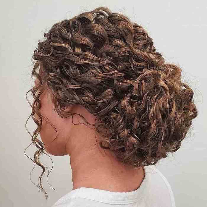 Bun hairstyles for curly hair